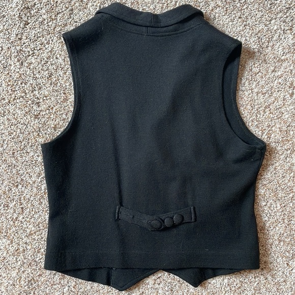 Saks Black Wool vest - Picture 5 of 6
